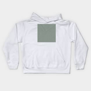 Lines (Pastel Green) Kids Hoodie